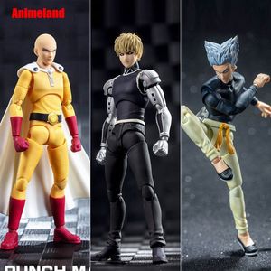 Action Toy Figures Anime-land Dasin/Great Toys/GT One Punch Man Saitama Genos Garou 1/12 14cm/5.5 inch SHF/S.H.F PVC Action Figure Model In Stock 230912