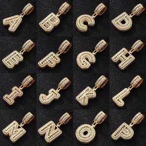 Pingente colares moda letras acessórios zircônia cúbica 26 carta de ouro para mulheres artesanais diy brincos colar jóias presente