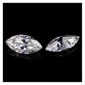 Loose Diamonds Very Excellent Brilliant Cut Marquise 3X1.5-7X3.5Mm Great Fire E-F Color High Grade Moissanite Gemstone Synth Dhgarden Dhdjc