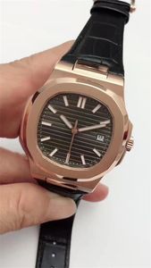 U1 TOP AAA Luxurys tittar på original Pate-Phili Nautilus 5711 Steel Mesh Band Analog med datum armbandsur mens eruy automatisk rörelse mekaniska klockor Montre luxe