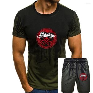 Magliette da uomo T-shirt ufficiale da donna con logo Nickelback rosa Feed Dark Horse Curb State