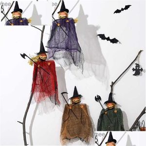 Other Festive Party Supplies Halloween Decorations Horror Pumpkin Figurine Pendant Haunted House Hanging Ghost Props Z230814 Drop Deli Dhoie