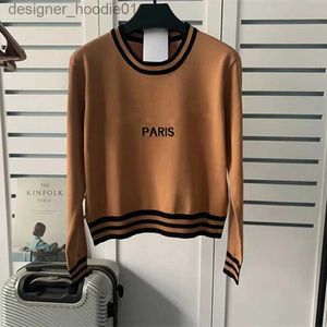 Mens Sweaters womens sweater pullover woman designer cardigan knit sweater letter print round crow neck stripe knitwear long sleeve clothes casual top fall lady plu