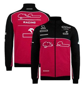 Otra ropa F1 Fórmula 1 Traje de carreras Todas las estaciones Conductor F1 Chaqueta de campeonato Equipo Carreras de autos Sudadera con capucha Media cremallera Suéter personalizado Tallas grandes x0912