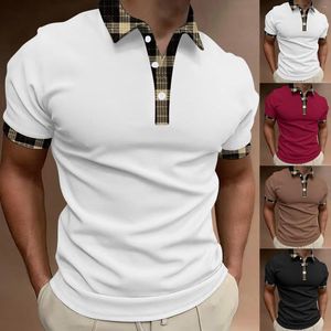 Camisas masculinas longas para leggings homens verão casual camisa de manga curta simples ajuste solto