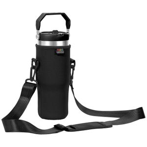 Outros Drinkware 30oz saco de garrafa de água de neoprene para Stanley Flip Palha Tumbler Bolsa Titular com Alça de Ombro Ajustável para Caminhadas 230911