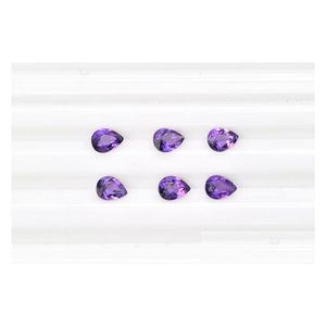 Pedras preciosas soltas 10 Pçs / lote Roxo Escuro 8X12-15X20Mm Pêra Brilhante Faceta Corte 100% Autêntico Natural Ametista Cristal High Qua Dhgarden Dhxnp