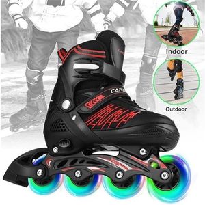 Flyfiskar2 Vuxen Roller Skate Shoes Sliding Justerbar inline S Kids Belysande hjul 221116232L