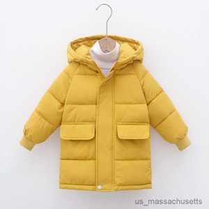 Down Coat Girls Thick Coat In Winter For Children Boys Jackets Toddler Cotton Down Coat Baby Kids Outerwear Hooded Coat Overcoat R230912