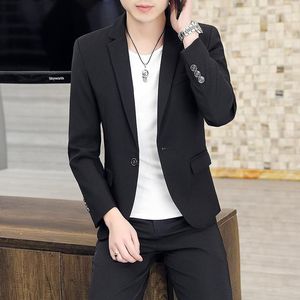 Men's Suits 2023 High-quality Fashion All-in-one Handsome Trend Korean Version Slim Party Wide Off-shoulder Blazer Coat M-3XL