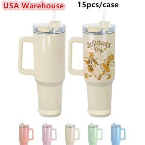 US-Lager 40 Unzen Sublimations-Bluetooth-Lautsprecher-Becher Macaron Matte Tumbler mit Lautsprecher Drahtlose intelligente Musikbecher Edelstahl Intelligente Wasserflasche DIY