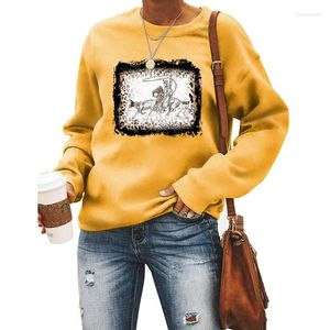 Hoodies femininos plus size retro equitação feminino impresso sweatshirts manga longa pullovers topos casual harajuku moletom feminino 2023