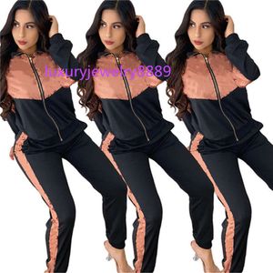 Mulheres duas peças roupas de manga longa cardigan calças superiores senhoras nova moda calças conjunto roupas esportivas novo tipo venda quente klw4933