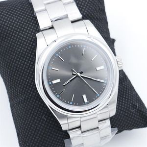 Nowy ładny automatyczny 2813 ruch 40 mm gładki ramki zegarki zegarki ze stali nierdzewnej niebieski Lume Dark Rhodium Dien Menswatches241h