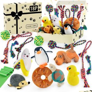 Dog Toys Chews Dog Toys Chews Chew For Small Dogs Durable Rope Aggressive Chewers Puppy Teething Value Tug Interactive Puppies Mediu Dhcyw