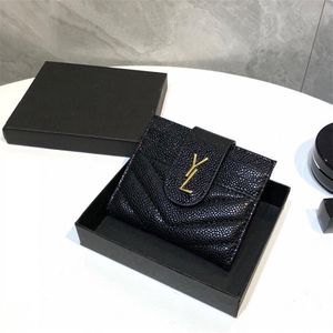 Designer Luxury Card Holders Pocket Pussys Purse Mens Women Wallet Letter Leather Solid Color Bag Coin Purses241S