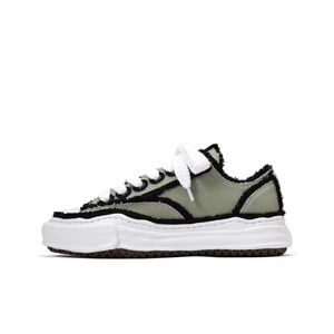 2024 Top Maison Mihara Yasuhiro Original Sohle Low Cut Canvas Schuhe für Männer Miharayasuhiro Zehenkappe Sneaker Herren MMY Sportschuh Damen Sport OG Dissoing Schuhe 47 27