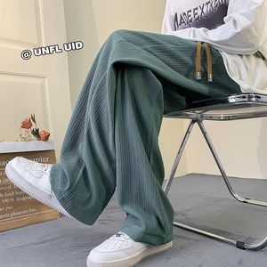 Men's Pants Pleated Wide Leg Men 2023 Autumn Loose Baggy Joggers All-match High Street Leisure Pockets Gothic Harajuku Trendy Clothing