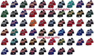 Neue heiße Verkäufer Beanies Hüte American Football 32 Teams Sport Winter Beanies Strickball global versendet niedriger Preis hohe Qualität