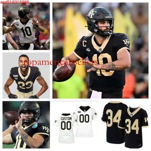 Wake Forest Demon Deacons Football Jersey 27 Travon West 87 Jaydn Girard 10 Charlie Gilliam 38 Davaughn Patterson 41 Will Towns 26