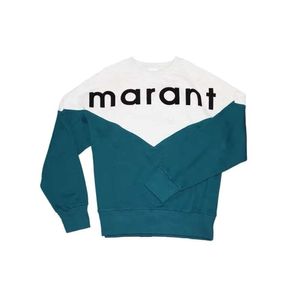 Isabels Marant Nowa bluza Top Designer Bluza Bluza Letter Casual Fashion Trend Vintage Druk Szczupły bawełny klasyczny kapturowy Sweter pullover i5