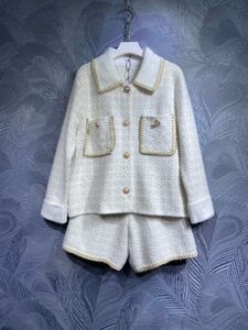 2023 Autumn New Polo Collar Long Sleeve Coat med halvkjoluppsättning