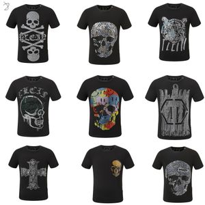 Hot Phillip Plain Men T Shirts Designer PP Skull Diamond T Shirt Short Sleeve Dollar Bear Tiger Brand Tee High Quality Skulls T Shirt Tops SP2158888