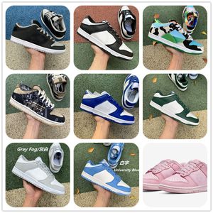 Mens Womens Panda Preto Branco Cliver Kentucky Syracuse Running Shoes UNC Azul Escuro Verde Sombra Rosa Summit StrangeLove Sapatilhas