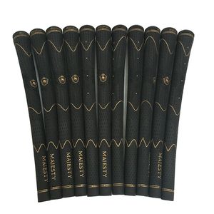 New Majesty Golf Golf Wysoka jakość przędzy węglowej żelazo golfowe chwyta czarne kolory w wyborze 9pcs/Lot Golf Clubs Grips Bezpłatna wysyłka