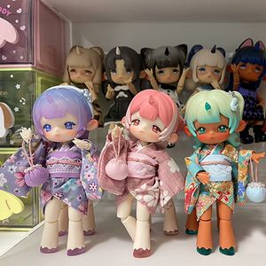 Action Figures Toy Anime Dreamlike Tea Party Series Figure Penny Box Girl Modello Bambole Figurine Obtisu11 1/12bjd Action Figure Decora i regali per bambini 230912