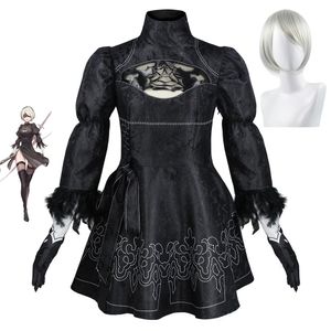 Kostium motywu Nier Automata Cosplay Yorha 2b Sexy strój Gry Suit Kobiet Rola Rola Kostiumów Dziewczyny Halloween impreza fantazyjna sukienka 230912