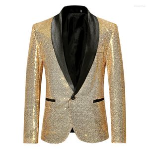 Mäns kostymer europeisk kod mode med koreansk version av affärsglitter avslappnad brittisk gentleman stil bröllop man blazer