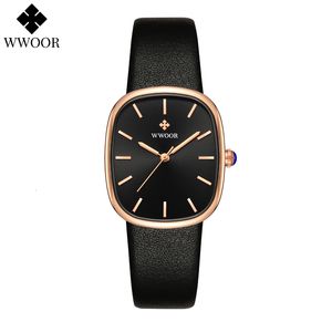 Wristwatches WWOOR Reloj Fashion Women's Bracelet Watch Luxury Brand Elegant Dress Quartz Clock Waterproof Top Ladies Wristwatch Gift Box 230911