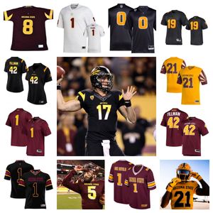 2023 Arizona State Sun Devils Football Jersey 6 En Williams 18 Montana Warren 49 Gharin Stansbury 25 Decarlos Brooks 91 Michael Matus