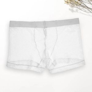 Underpants Maximum Comfort Men Boxer Briefs Breathable Mesh Men's Boxers With Low Waist U Convex Design Soft Anti-septic For Comfortable