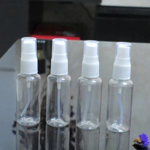 Simple Plastic Perfume Spray Bottles PET Transparent Empty Bottle Refillable Mist Pump Perfume Atomizer
