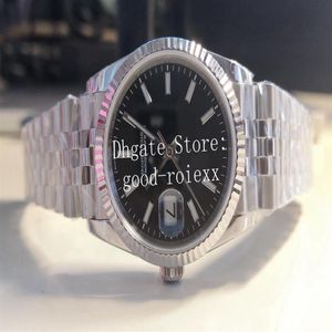 18 zegarki dla mężczyzn 36 mm średnia wielkość czarna biała niebieska tarcza Męska fabryka BP Automatyczna 2813 Watch BPF Jubilee Bransoletka 1262343019