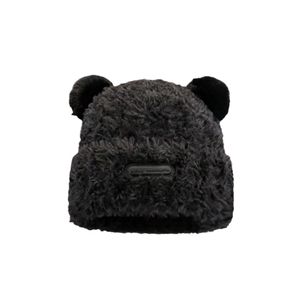 gorro Moda masculina e feminina clássico bonito chapéu de malha universal ao ar livre quente pelúcia bonito headcap crânio designer outono e inverno chapéu elástico macio