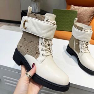 مصمم G Boots Women Calsle Booties Winter Leather Boot Martin Platfor