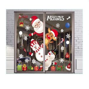 Christmas Wall Window Stickers Marry Christmas Decoration For Home 2023 Christmas Ornaments Xmas Navidad Gift New Year 2024 GC2295