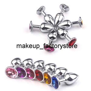 Massage Stainless Steel Butt Plug Anal Massager Spiral Beads Stimulation Thread Anus Sex Toy for Adult Men Women Toys342Z