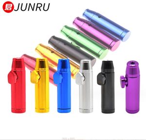 Smoking pipes 53mm flat nose bullet shaped snuff bottle portable aluminum alloy sealing device can clean mini snuff bottles and pipes