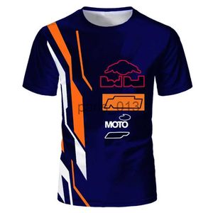 Outros Vestuário Camisa de Motocross T-shirt Fãs de corrida de moto Terno de corrida T-shirt de meia manga personalizada com o mesmo parágrafo x0912