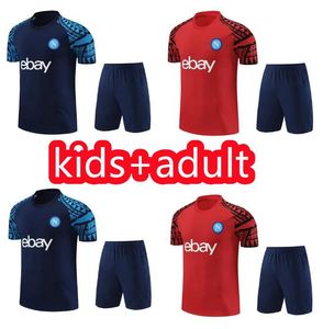 23 24 Maglia Napoli Trainingsanzug Tuta Maglia Fußballtrikot Trainingsanzug Survêtement Camiseta de Foot 2023 2024 Neapel OSIMHEN Chandal Kit Fußball Kurzarmanzug