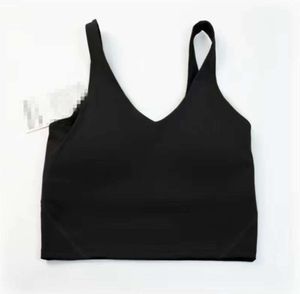 2023Yoga outfit lu-20 U Type Back Align Tank Tops Gym Clothes Women Casual Running Nude Tight Sports Bra Fitness Beautiful Underwear Vest Shirt JKL33ess