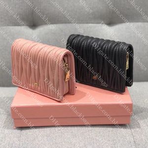 Kadın tasarımcı çantası moda kartı cüzdanları yüksek kaliteli kadınlar gerçek deri kat cüzdan düz renkli bayan para çanta