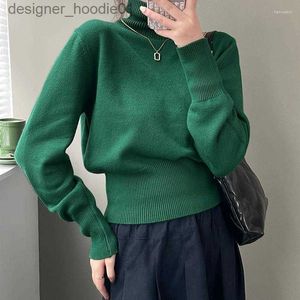 Men's Sweaters Women's Sweaters 2022 Elegant Thick Turtle Neck Cashmere Winter Sweater Women Warm Female Knitted Pullover Loose Basic Knitwear Jumper L230912