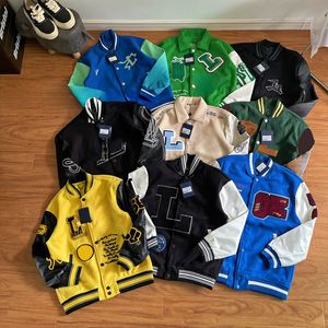 designer jacket baseball varsity jacket mens jackets letter stitching embroidery autumn and winter loose louis vuitton men lv jacket