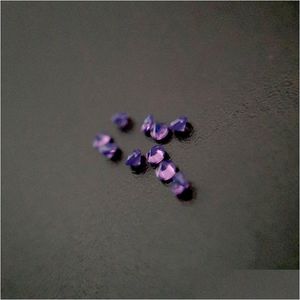 Diamantes soltos 267 Boa qualidade Resistência a altas temperaturas Nano Gems Facet Round 0.8-2.2Mm Opala muito escura Roxo Azul Synth Dhgarden Dh2Zn