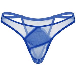 Mäns badkläder Mens Lingerie Thongs Underwear seating trosor Låg midja Sheer gasbindningar Elastiska midjeband G-strängar256a